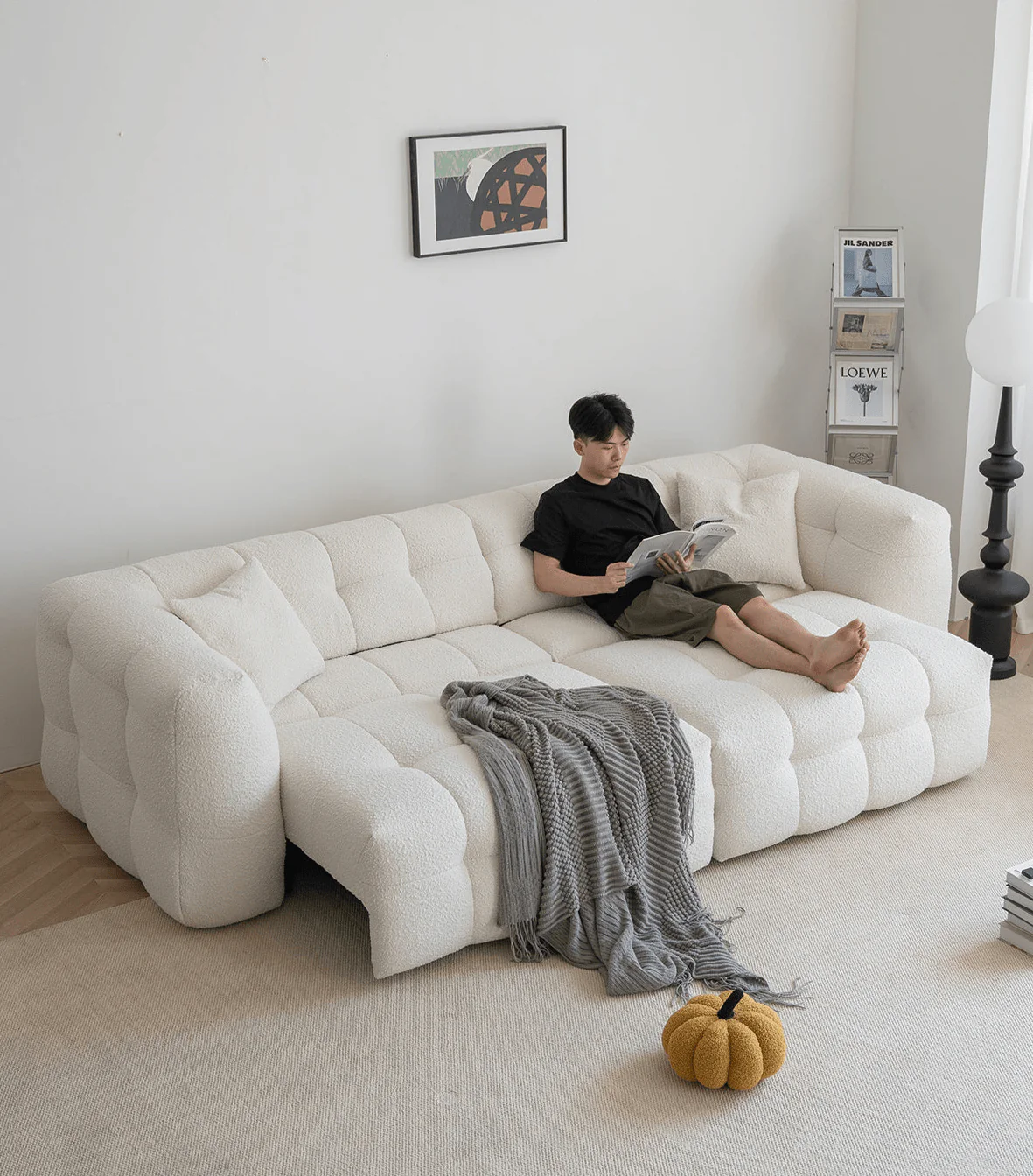 Anakin Extendable Sofa in Bouclé - Image 5