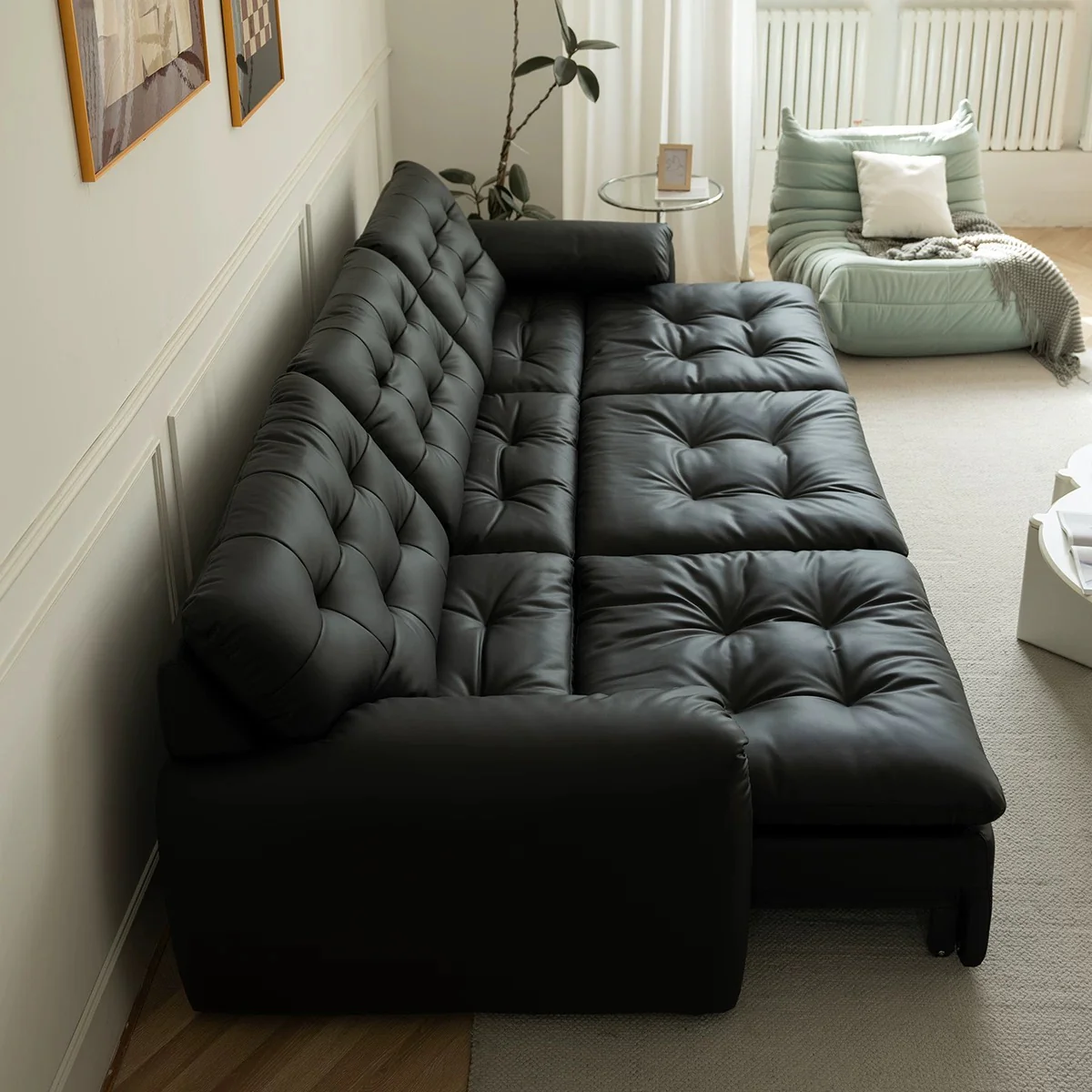 Tiffany Extendable Sofa in Eco Genuine Leather - Image 4